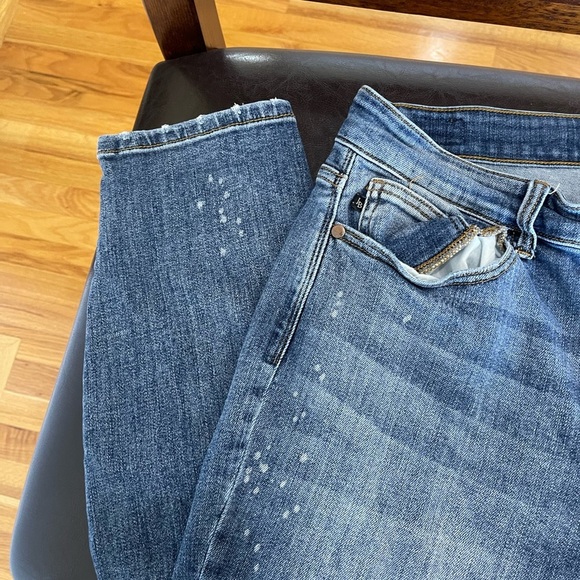 Judy Blue size 14W denim blue jeans modest mature plus size minimalist casual - Picture 7 of 16